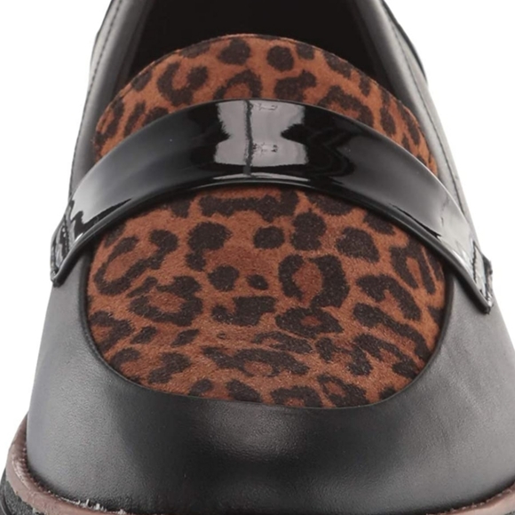 Clark's BLK Women Loafers Print Leopard Size 6.5 NWOT - Picture 2 of 8